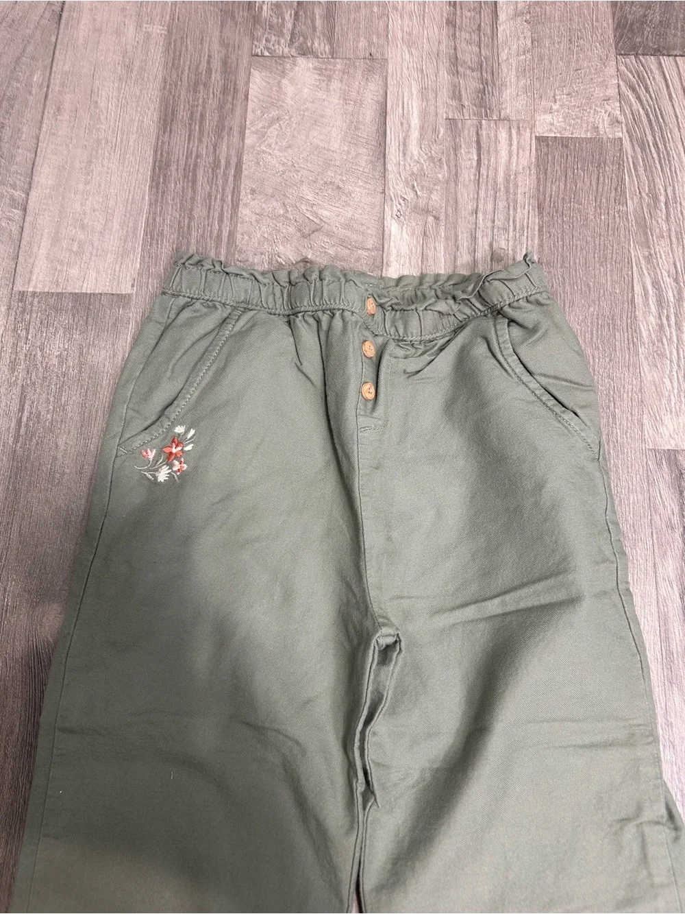 Oshkosh B'gosh Toddler Girls Green Capri Pants 5T